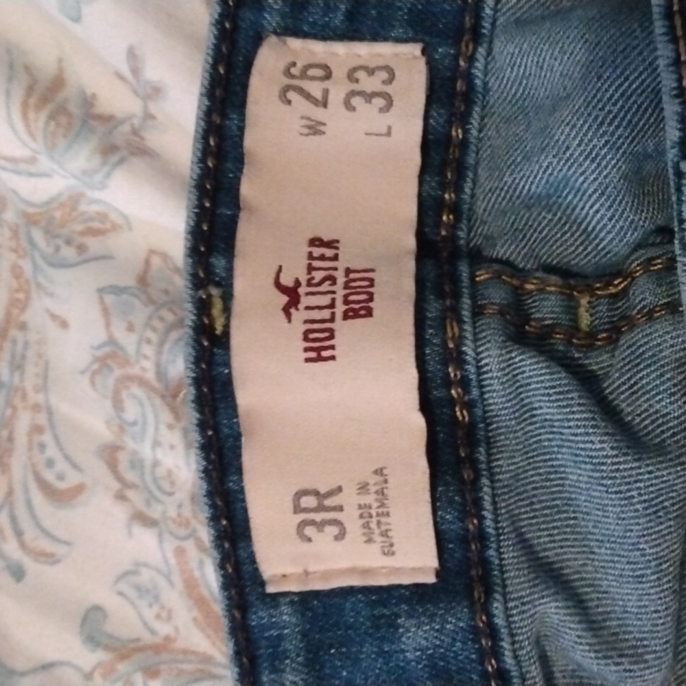 Hollister denim low rise boot cut jeans